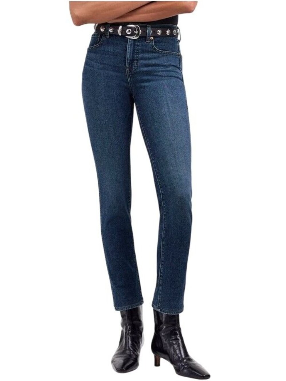 Madewell Stovepipe Jeans Hugs the Body Bounces Back W 37 Size 24 Nwt $128